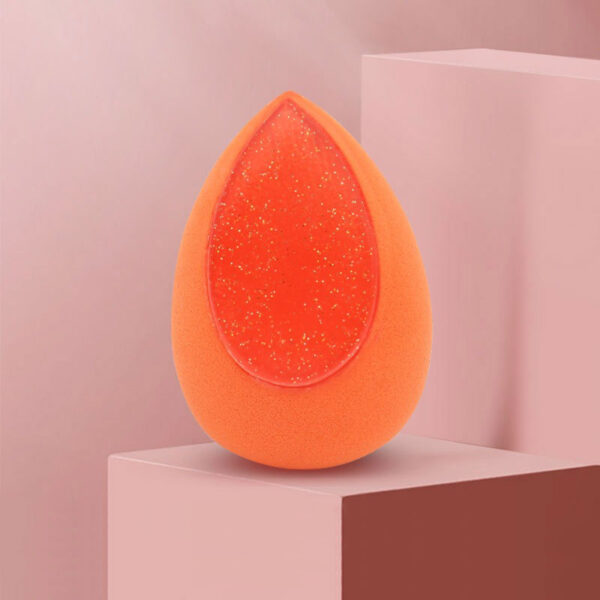 glitter silicone coated blender sponge