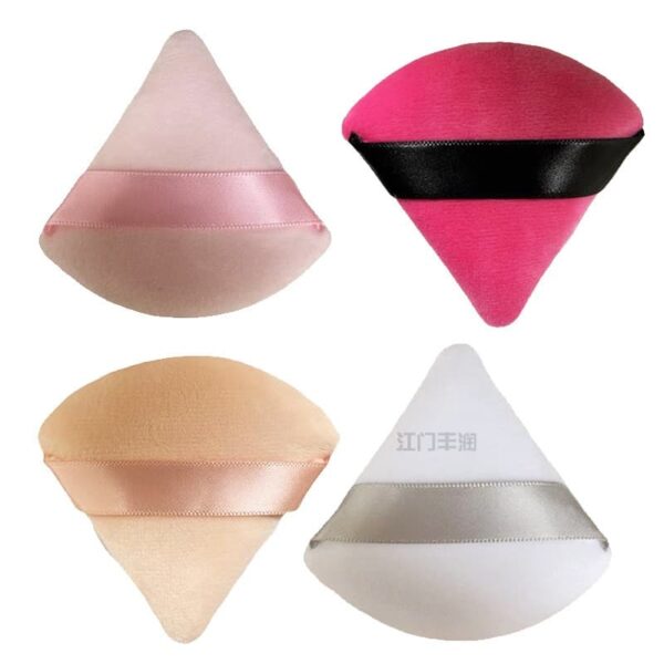 private label triangle lose powder puff